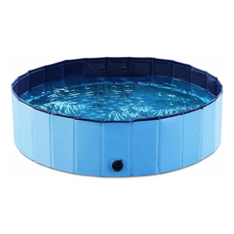 GENERICO - Piscina Plegable Para Mascotas Perro Ducha Verano 120x30cm