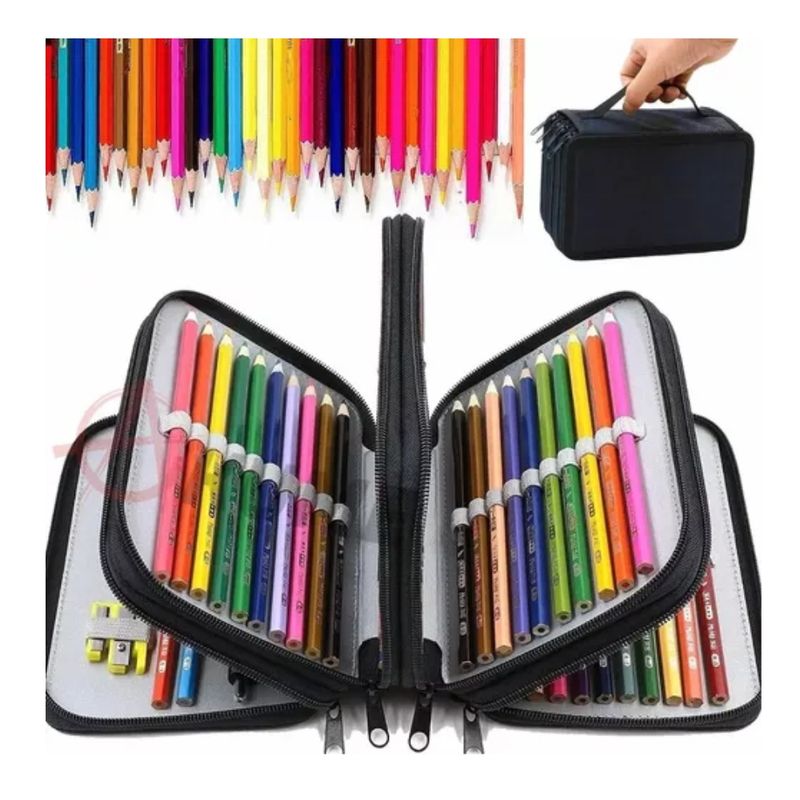 GENERICO - Organizador Para 72 Lápices De Colores Lapiceras Estuche