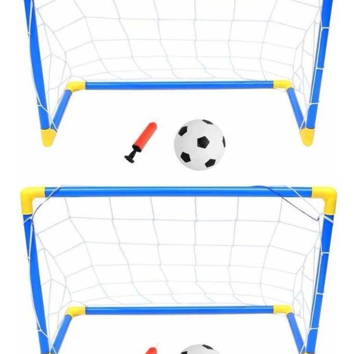 GENERICO - Pack Arcos De Futbol X2 ´ Pelota Bombin Juguete Para Niños