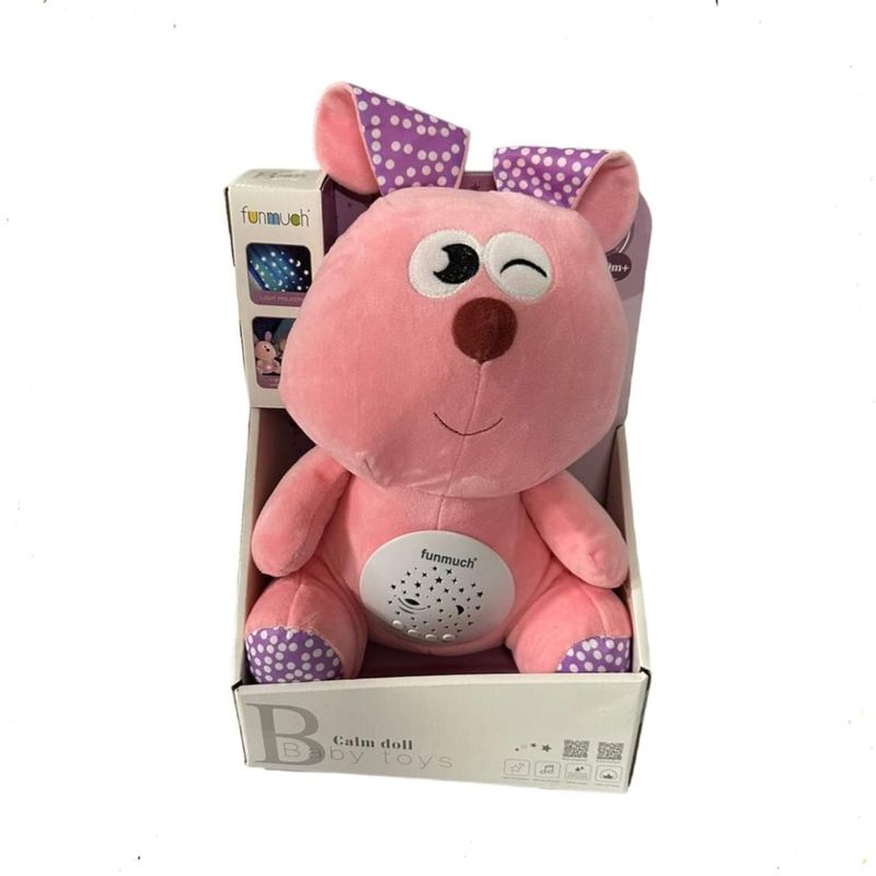 GENERICO - Peluche Musical Para Bebe Proyector Luz Nocturn Ruido rosado