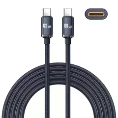 GENERICO - Cable Tipo C - Carga Rápida 120w Trenzado / Reforzado 2 Metros