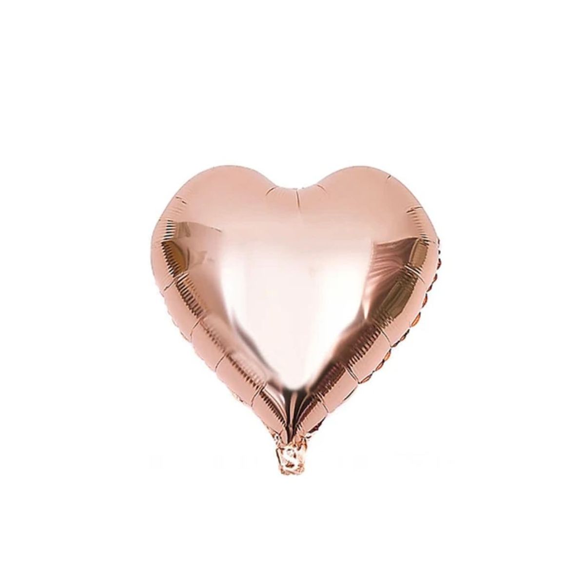 GENERICO - Globo Corazón Oro Rosa 18 Pulgadas