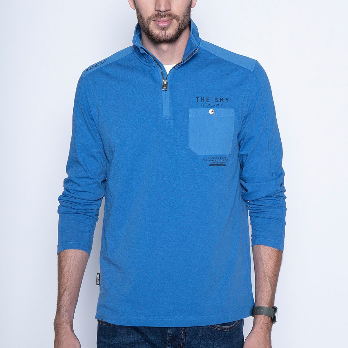 FEROUCH - Polera Delaware Azul Ferouch