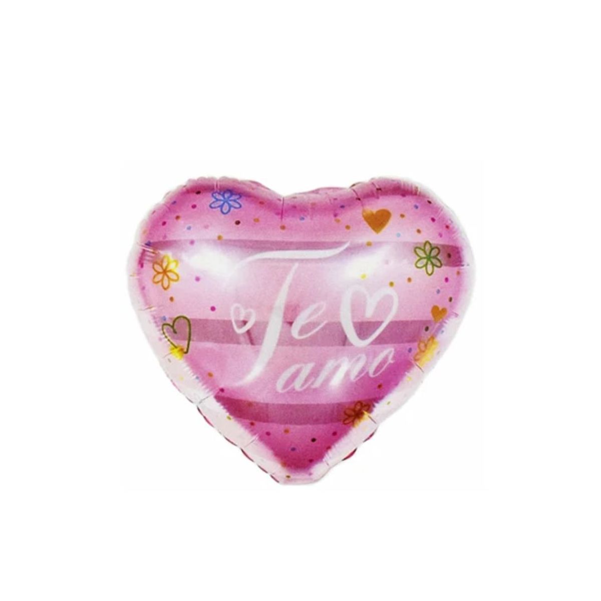 GENERICO - Globo Corazón Metalico Te Amo Rosa 18 Pulgadas