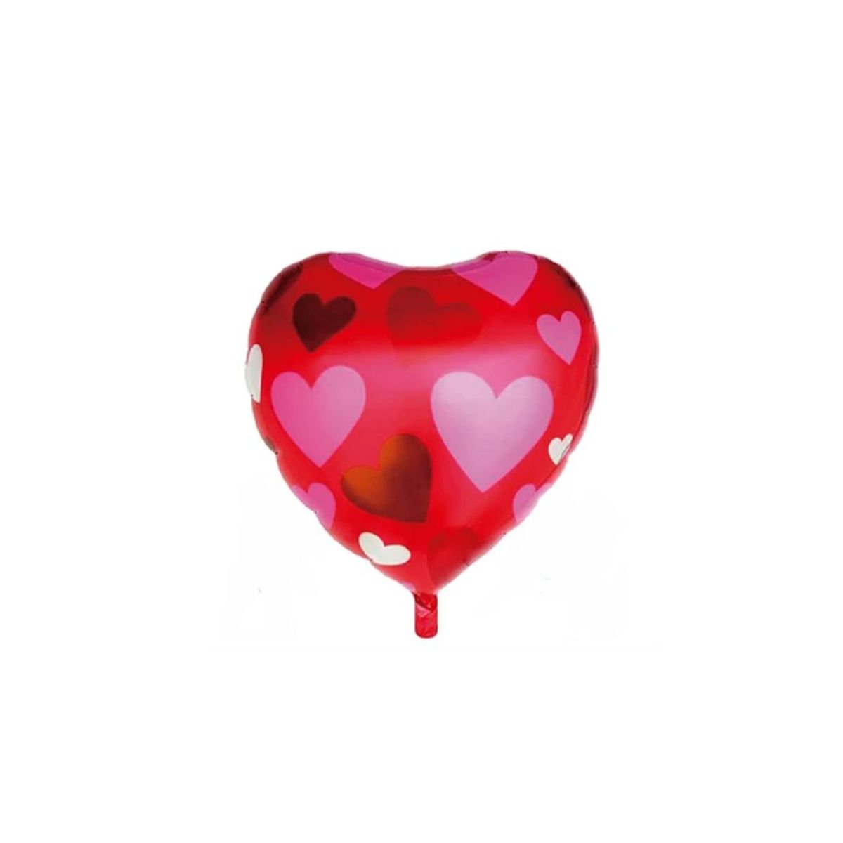 GENERICO - Globo Metalico Corazón Rojo  53x63 Cm