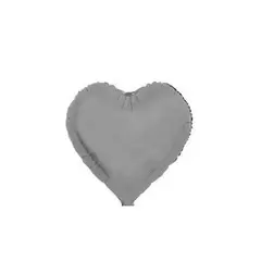 GENERICO - Globo Corazón Gris 52x43.5cm