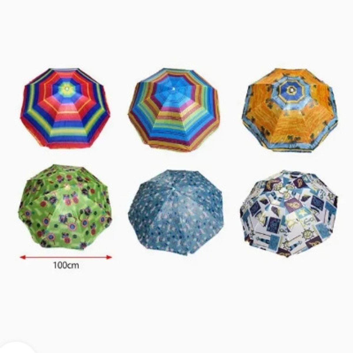 GENERICO - Quitasol Parasol Playero Círcular 100cm