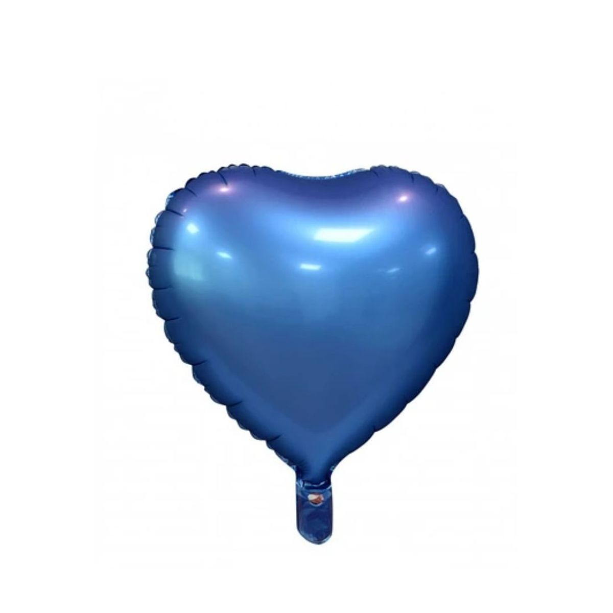 GENERICO - Globo Corazón Cromado Azul 52x435 Cm
