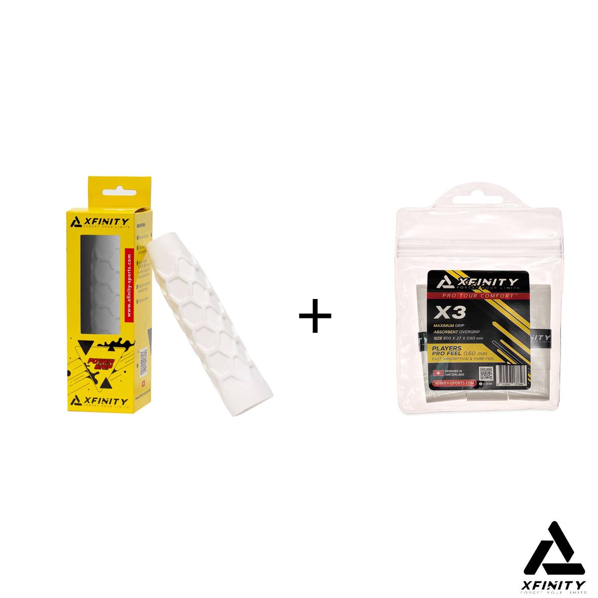 XFINITY - Pack Xfinity Padel Powergrip Hexagonal + 3 Overgrip