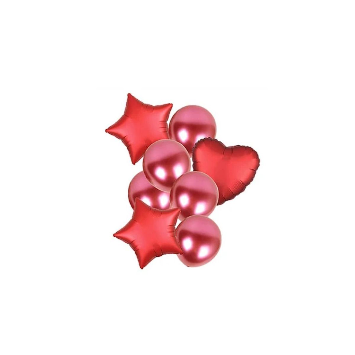 GENERICO - Set De Globos Color Rojo 8Pcs