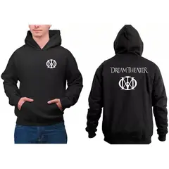ROLY - Poleron Dream Theater Rock Logo Frente Y Espalda