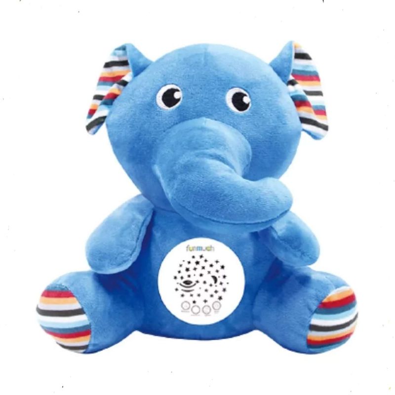 GENERICO - Peluche Musical Para Bebe Proyector Luz Nocturn Ruido azul