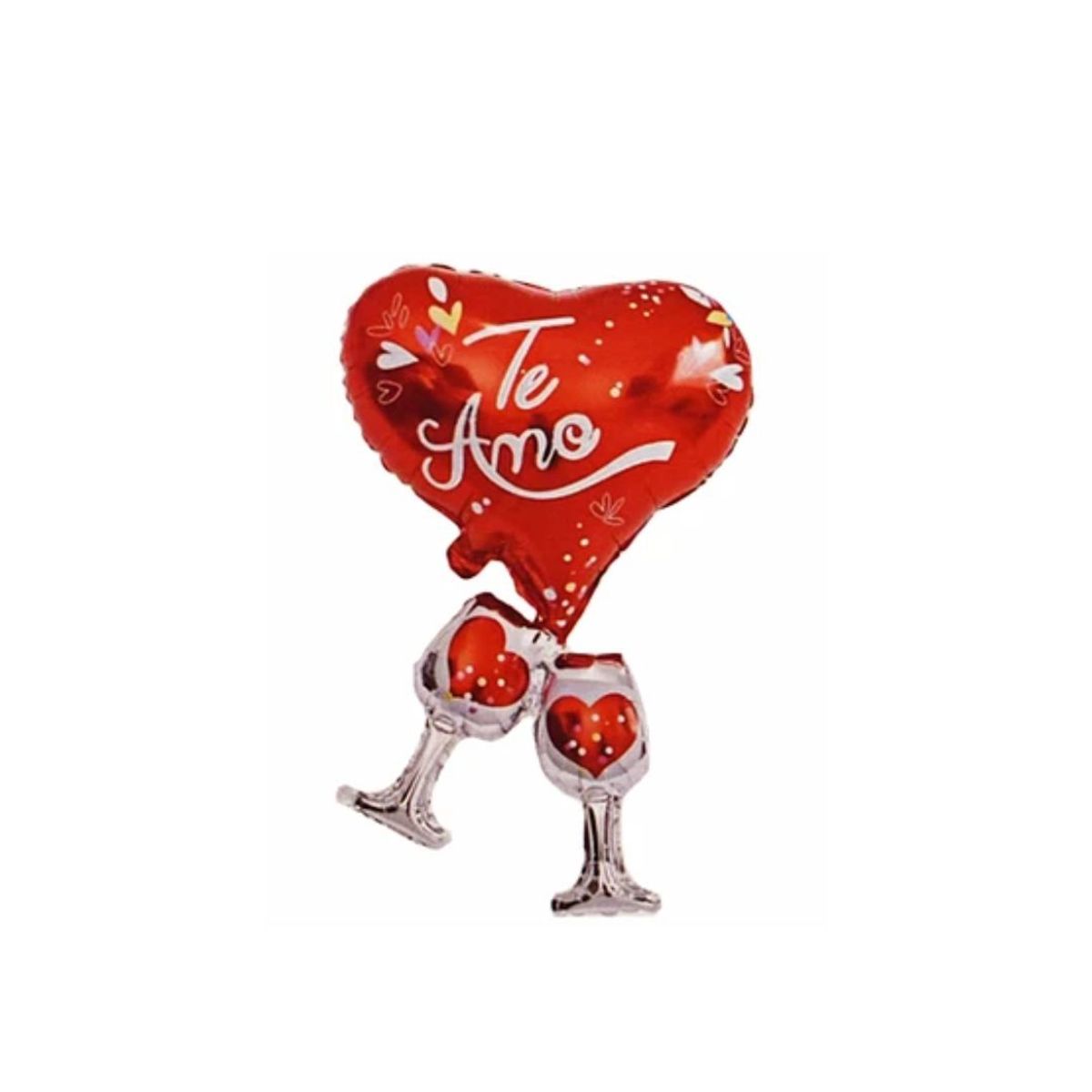 GENERICO - Globo Metalico Corazón Te Amocopas 1pcs 47x69cm