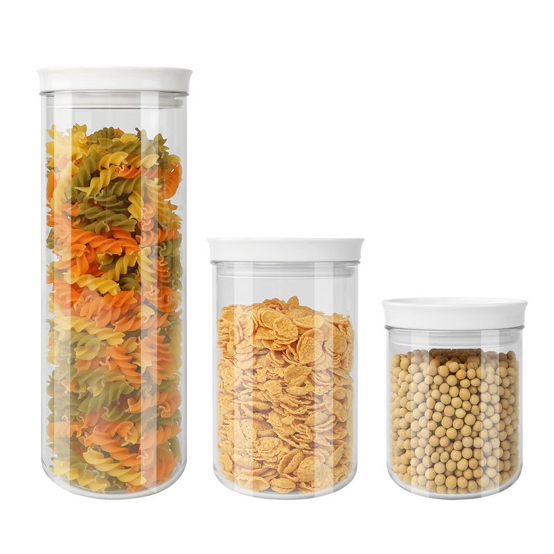 DANNY HOME - Set 3 Contenedores Hermeticos Redondas Para Cocina Danny Home