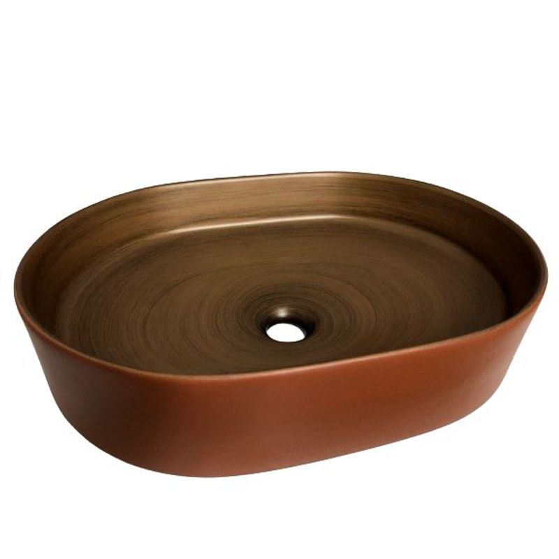 GENERICO - Lavamanos sobreponer Koru Designs Desert Sands 57 x 37 x 13,5 cm