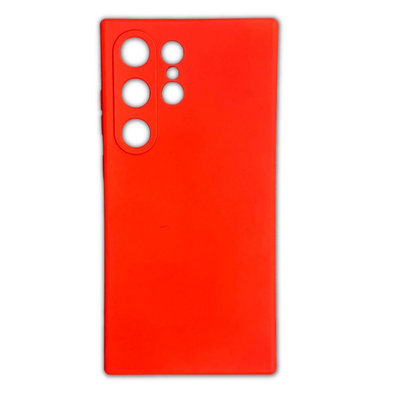 GENERICO - Carcasas Silicona Color Para Samsung S24 ULTRA - Rojo