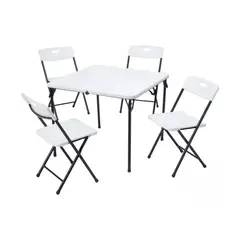 GENERICO - Comedor Casino Con 4 Sillas 86 Cm Mesa