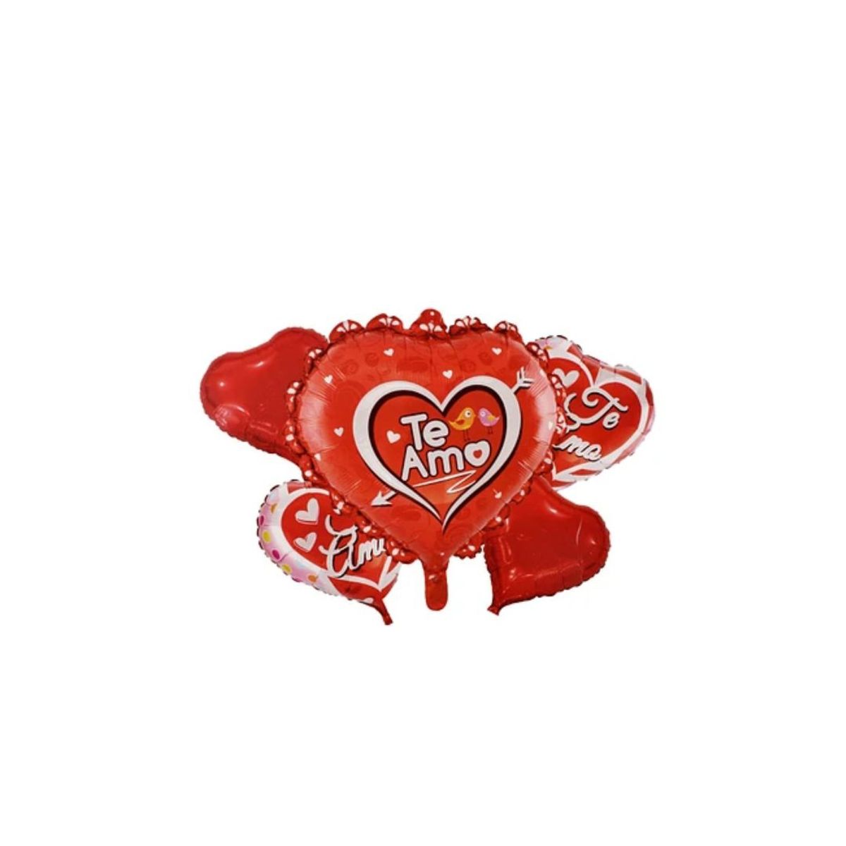 GENERICO - Set De Globos Corazón Te Amo 5pcs