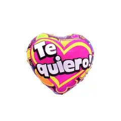 GENERICO - Globo Metalizado Corazón Te Quiero 45cm