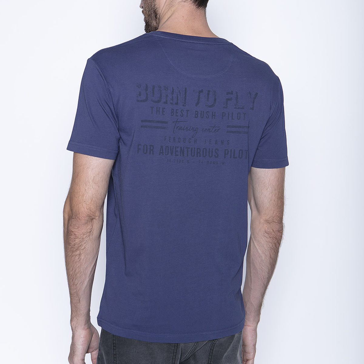 FEROUCH - Polera Brooklyng Azul Ferouch