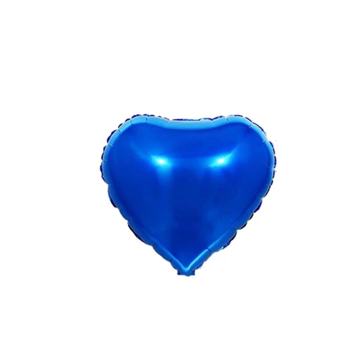GENERICO - Globo Metálico Corazón Azul 8pcs 12cm