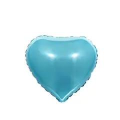 GENERICO - Globo Metálico Corazón Azul Claro 8pcs 12cm