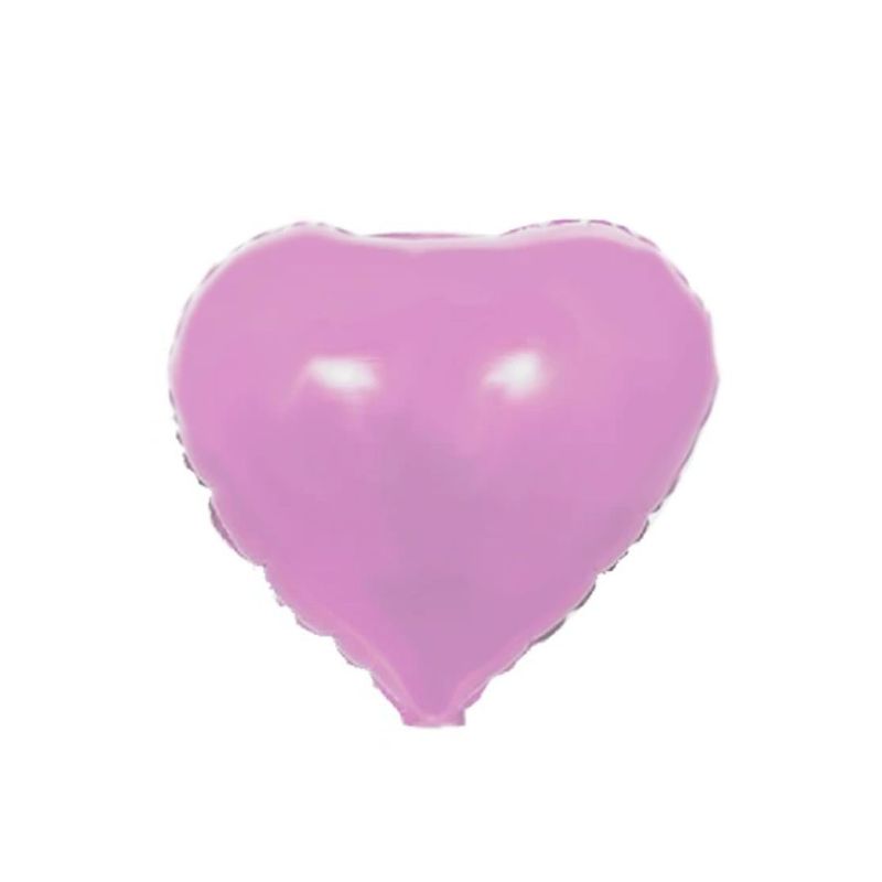 GENERICO - Globo Metálico Corazón Rosa 8pcs 12cm