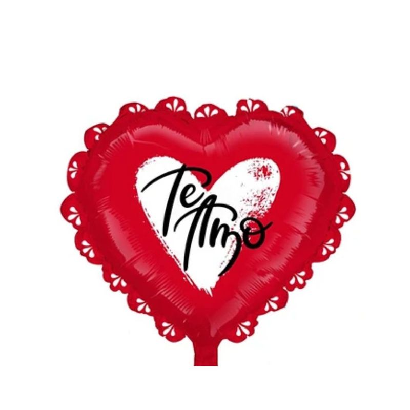 GENERICO - Globo Metalico Corazón Te Amo 60cm