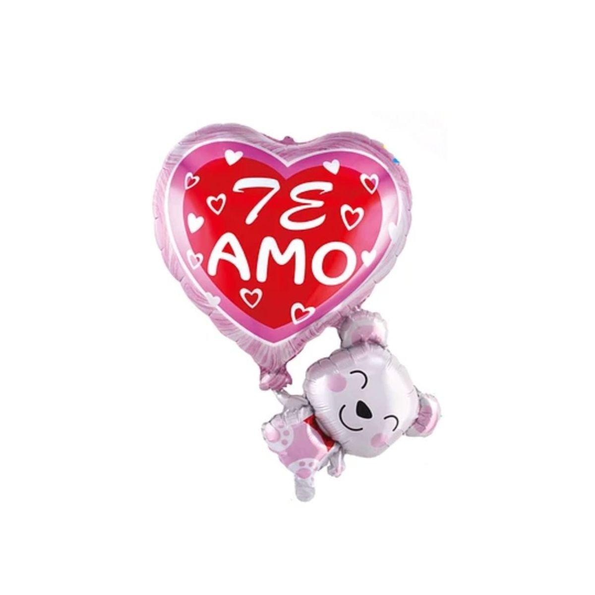 GENERICO - Globo Metálico Corazón Te Amo 33x83cm