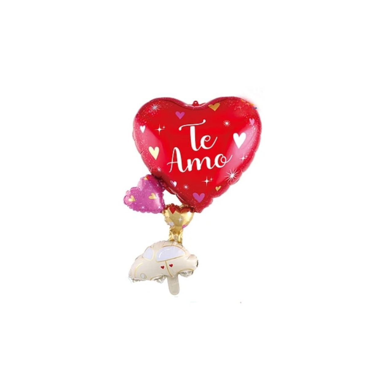 GENERICO - Globo Metálico Corazón Te Amo 34x86cm