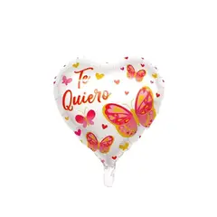 GENERICO - Globo Metálico Corazón Te Quiero 45cm