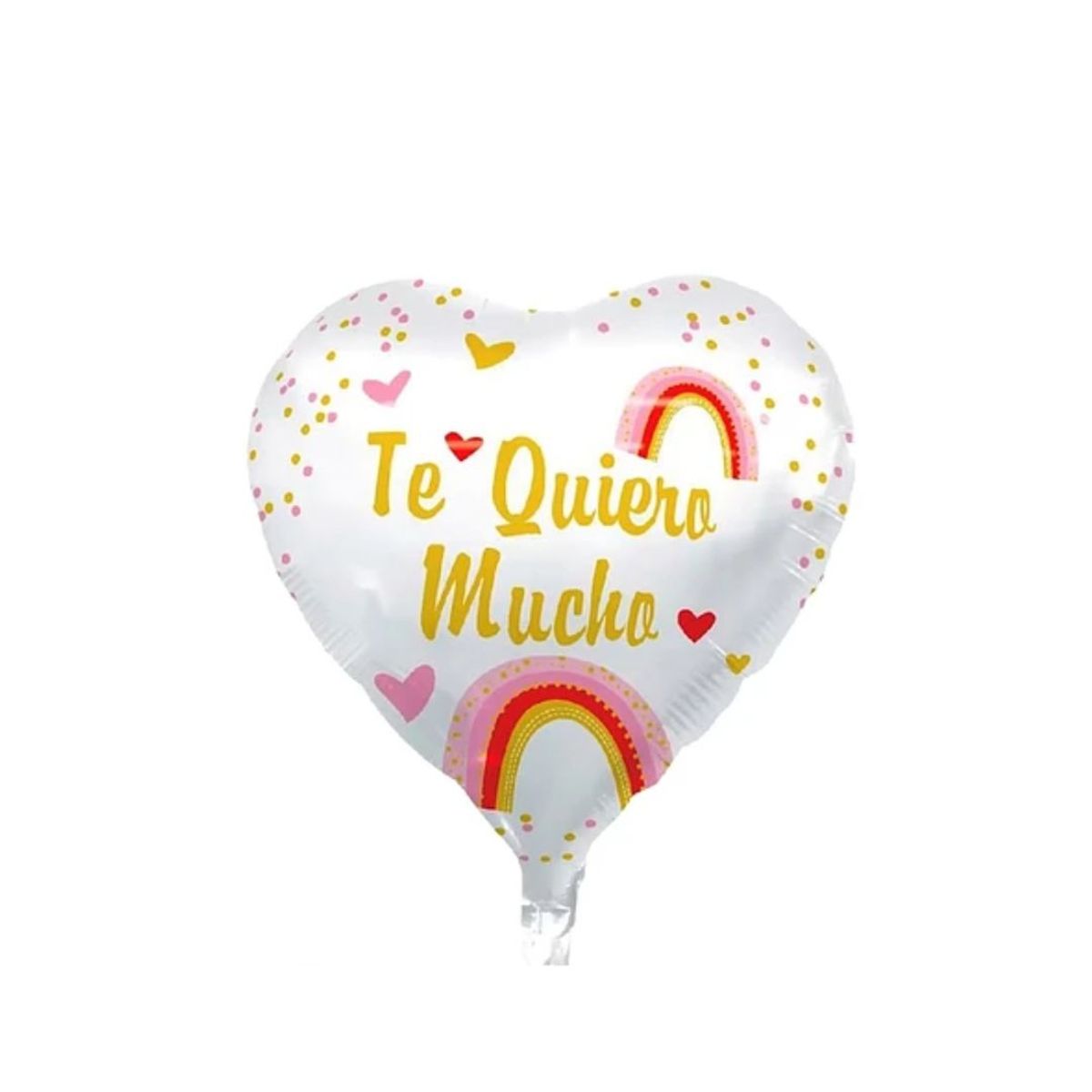 GENERICO - Globo Metálico Corazón Te Quiero Mucho 45 Cm