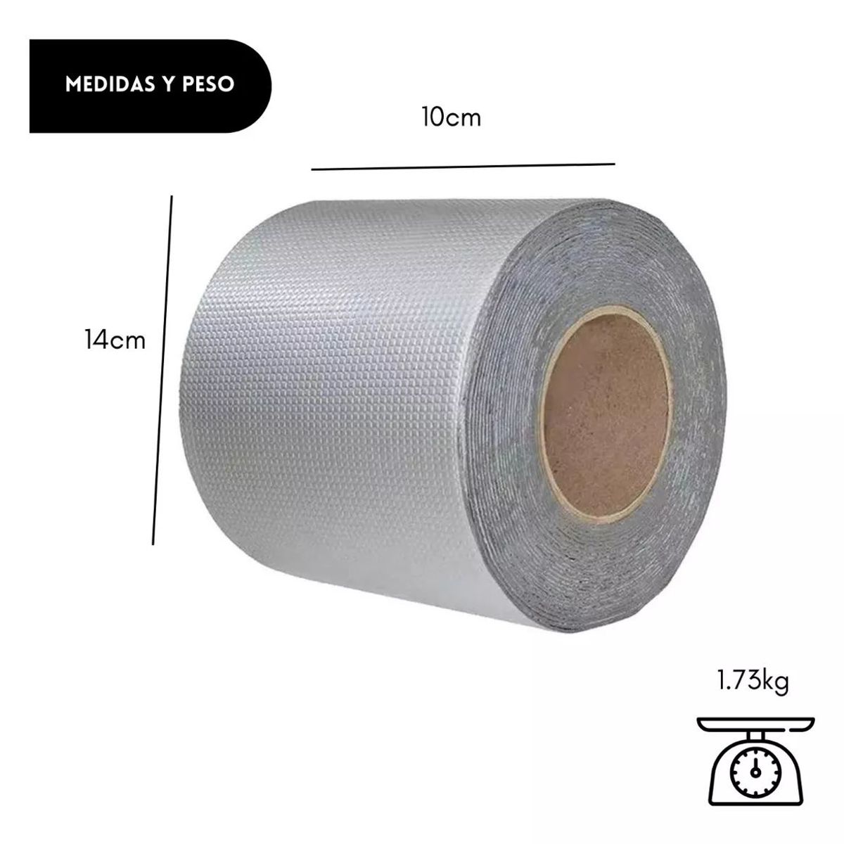 KUANGYE - Cinta Sellador Butilo Techo Gotera Impermeable 100mm X 10m