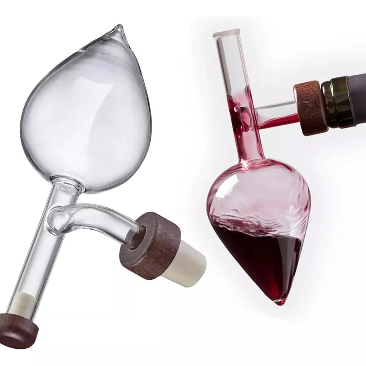 KUANGYE - Aireador De Vinos Oxigenador Vidrio Decantador Gota Cristal