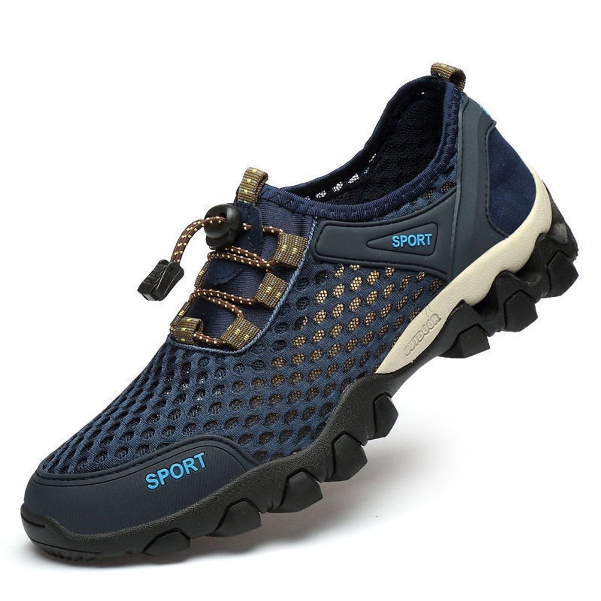 DANWEILE - Zapatillas Transpirable Deportivas Playa Senderismo Trekking - Azul