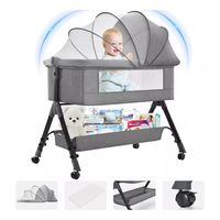 Cuna plegable móvil multifuncional cuna para co-cama