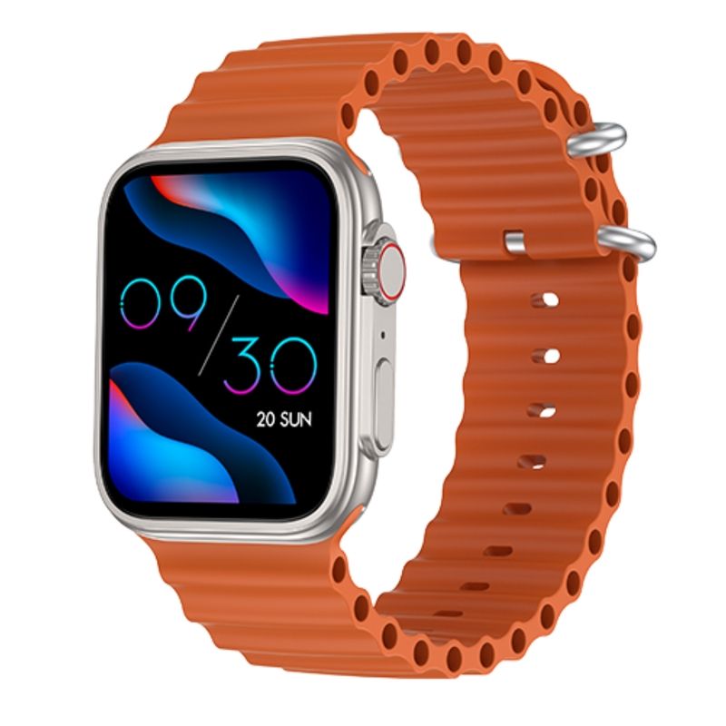 X VIEW - Reloj Smartwatch X View Q Flex - Plateado  Naranja
