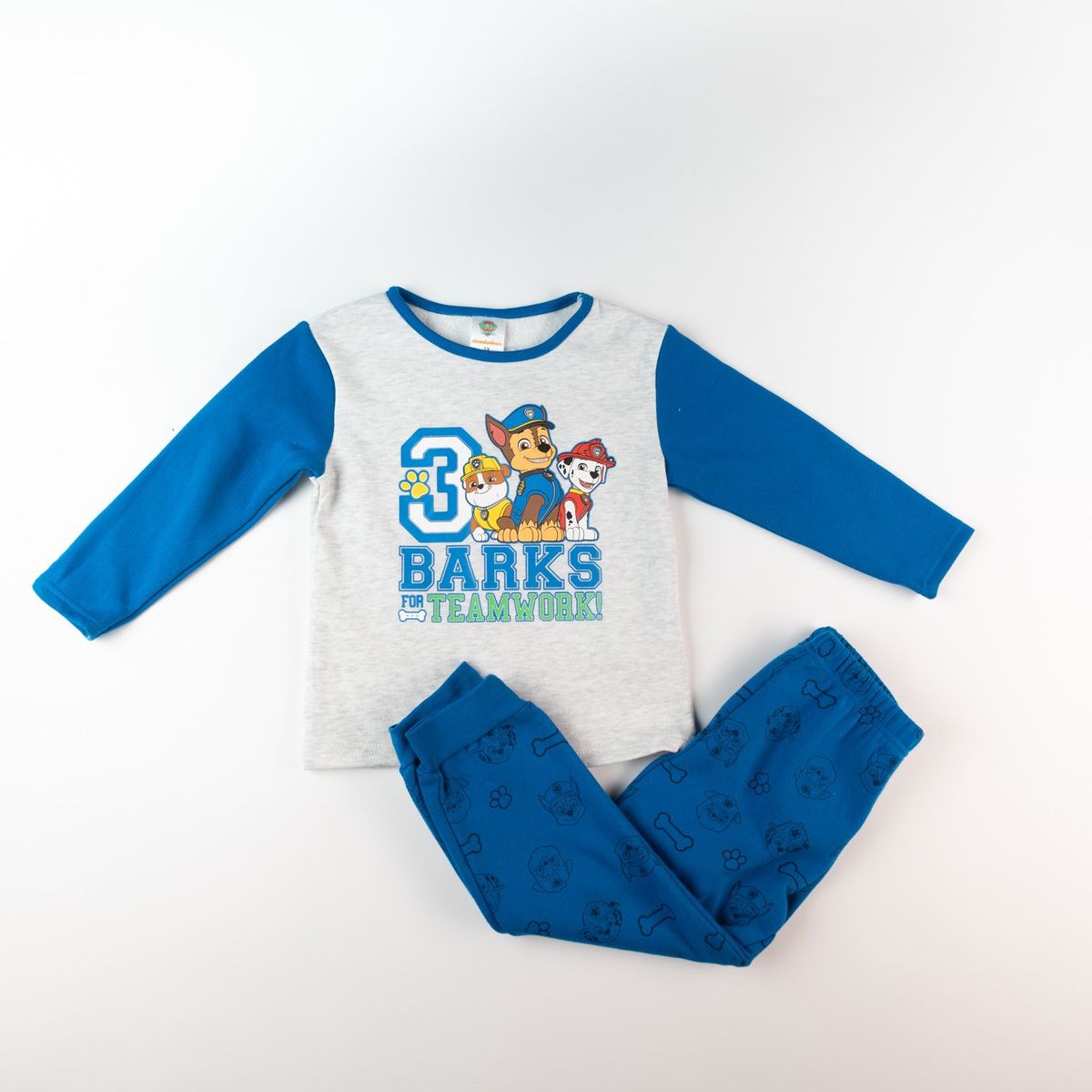 PAW PATROL - Pijama Niño Barks Azul Paw Patrol