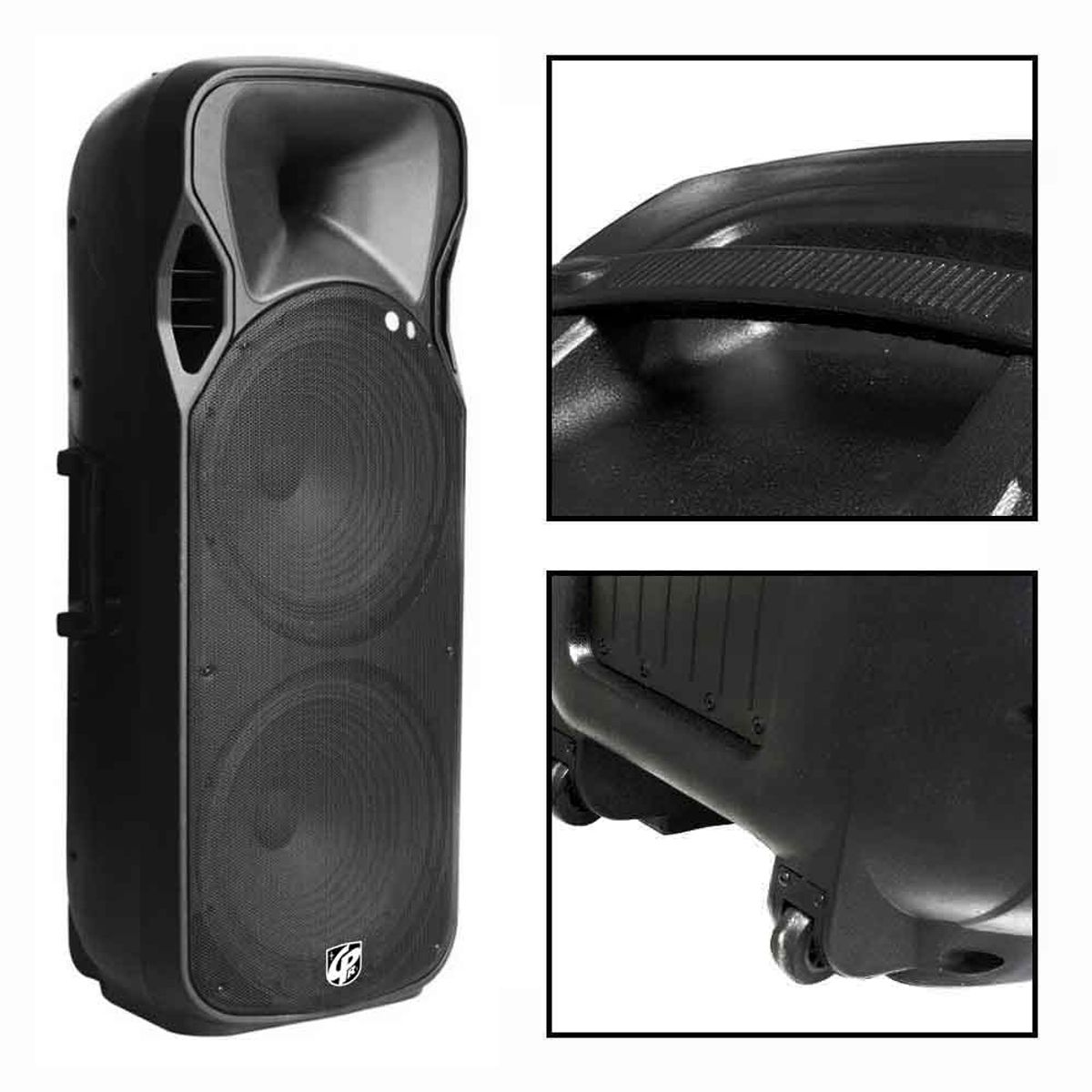 CIPRIANI - CAJA ACUSTICA PORTABLE 2X15 CON MICROFONO CIPRIANI