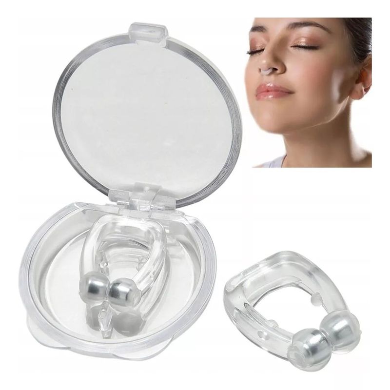 GENERICO - 4 Dispositivo Anti Ronquidos Magnético Cpap Bpap Nasal Apnea.