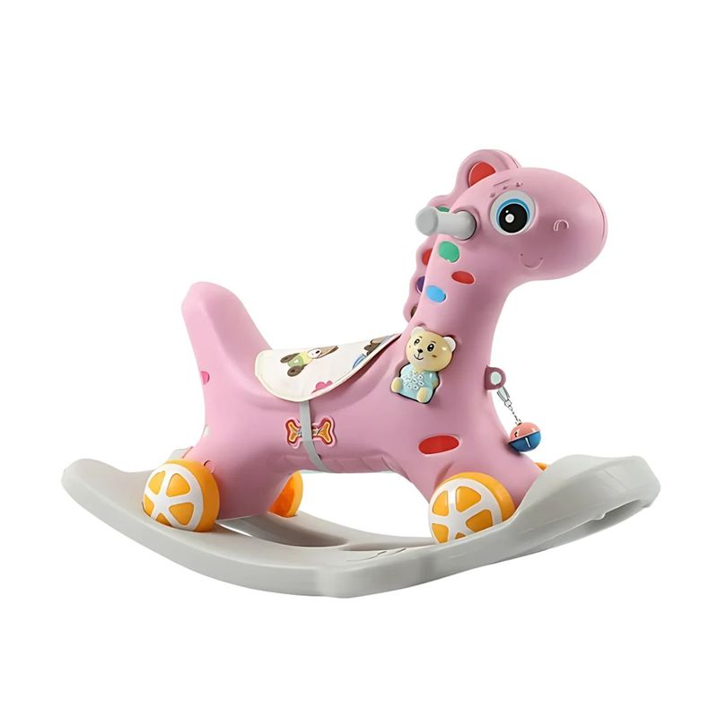 CRUSEC - Caballo Balancín Correpisos Juguete Doble Función Rosa