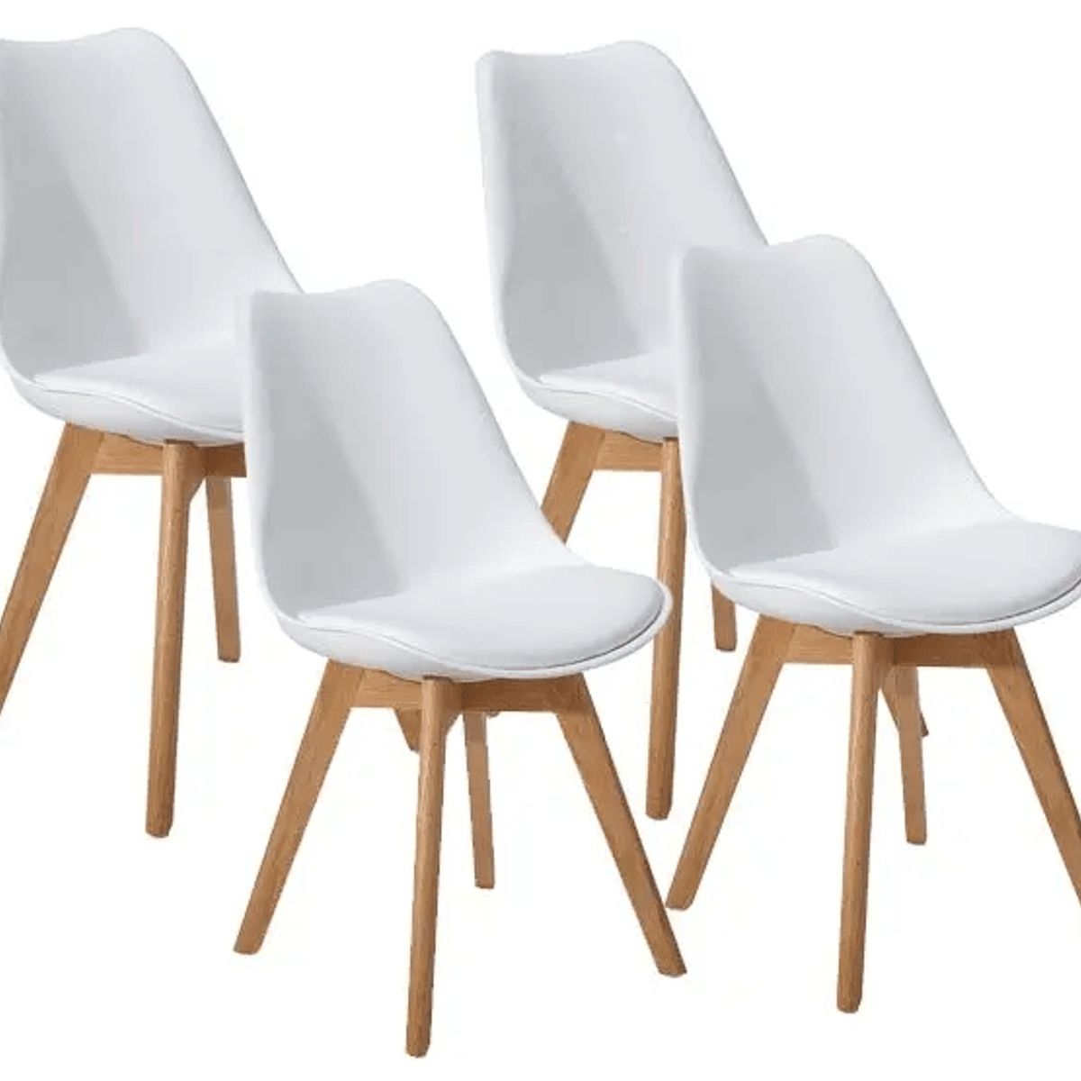 GENERICO - Pack 4 Sillas Tulip Blanco