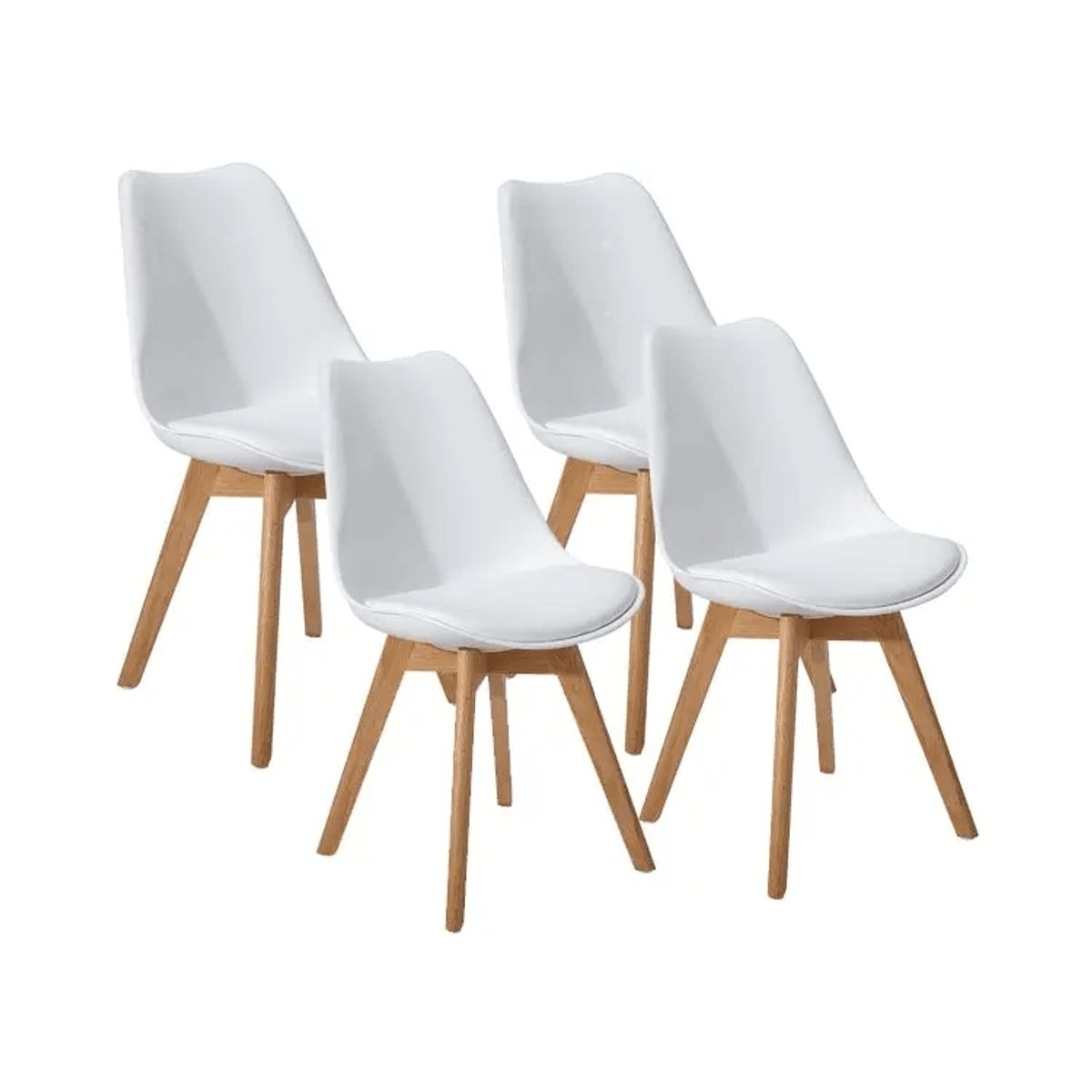 GENERICO - Pack 4 Sillas Tulip Blanco