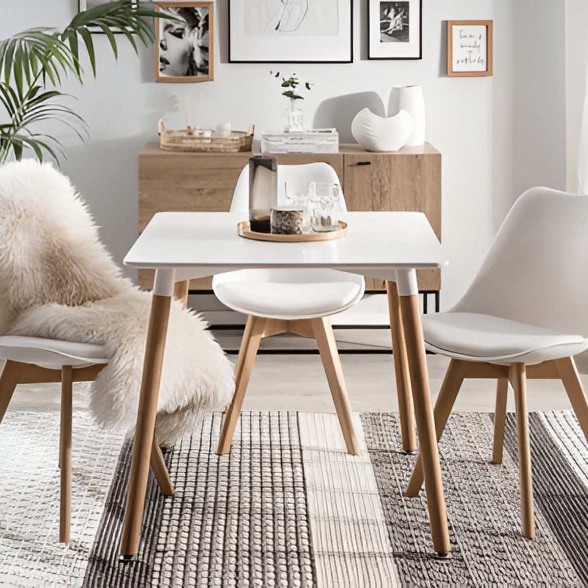 GENERICO - Pack 4 Sillas Tulip Blanco