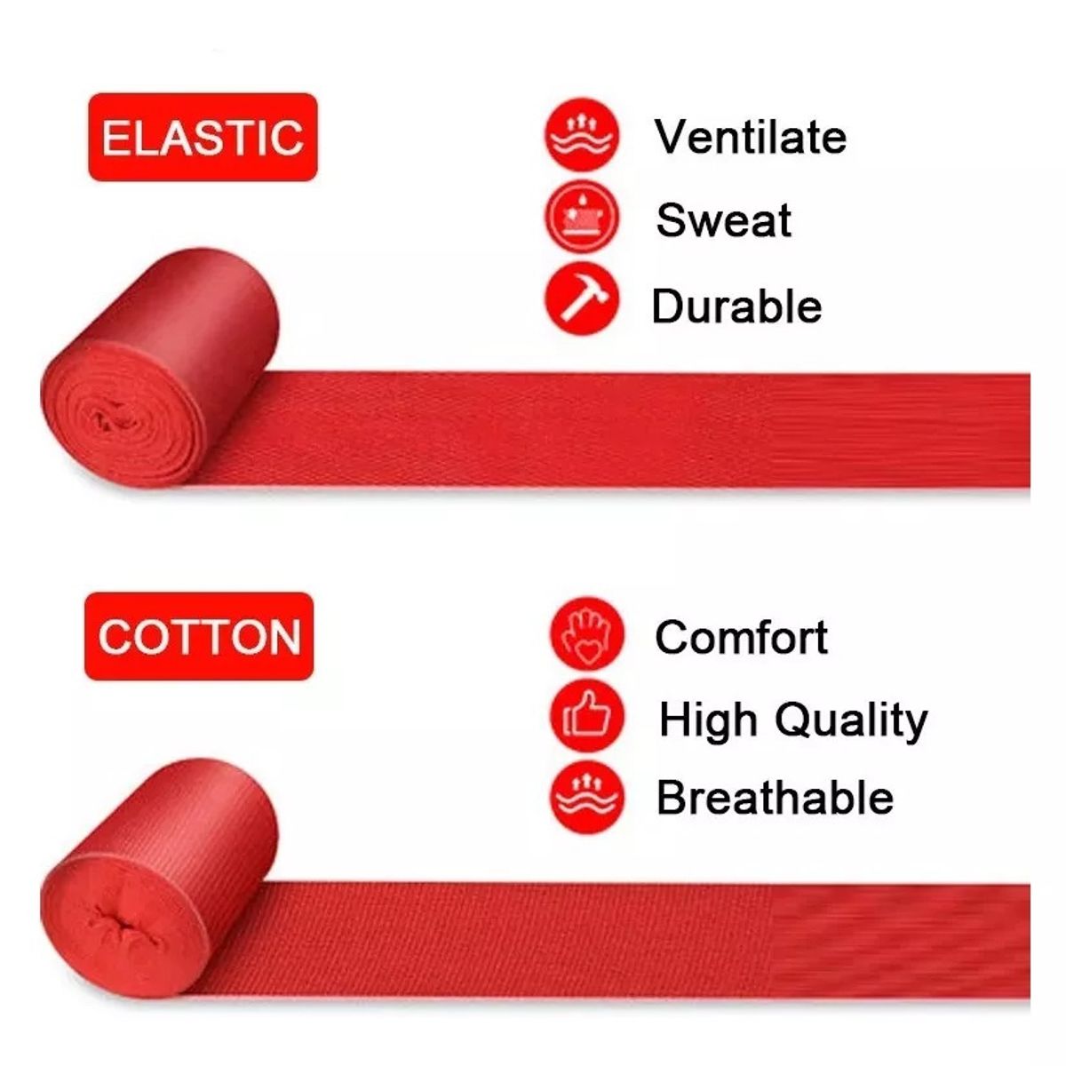 GENERICO - 2 Vendas De Boxeo 5 Cm X 3 Mts.