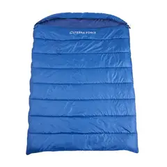 TERRA FORCE - SACO DE DORMIR DOBLE CLIMA CÁLIDO AZUL