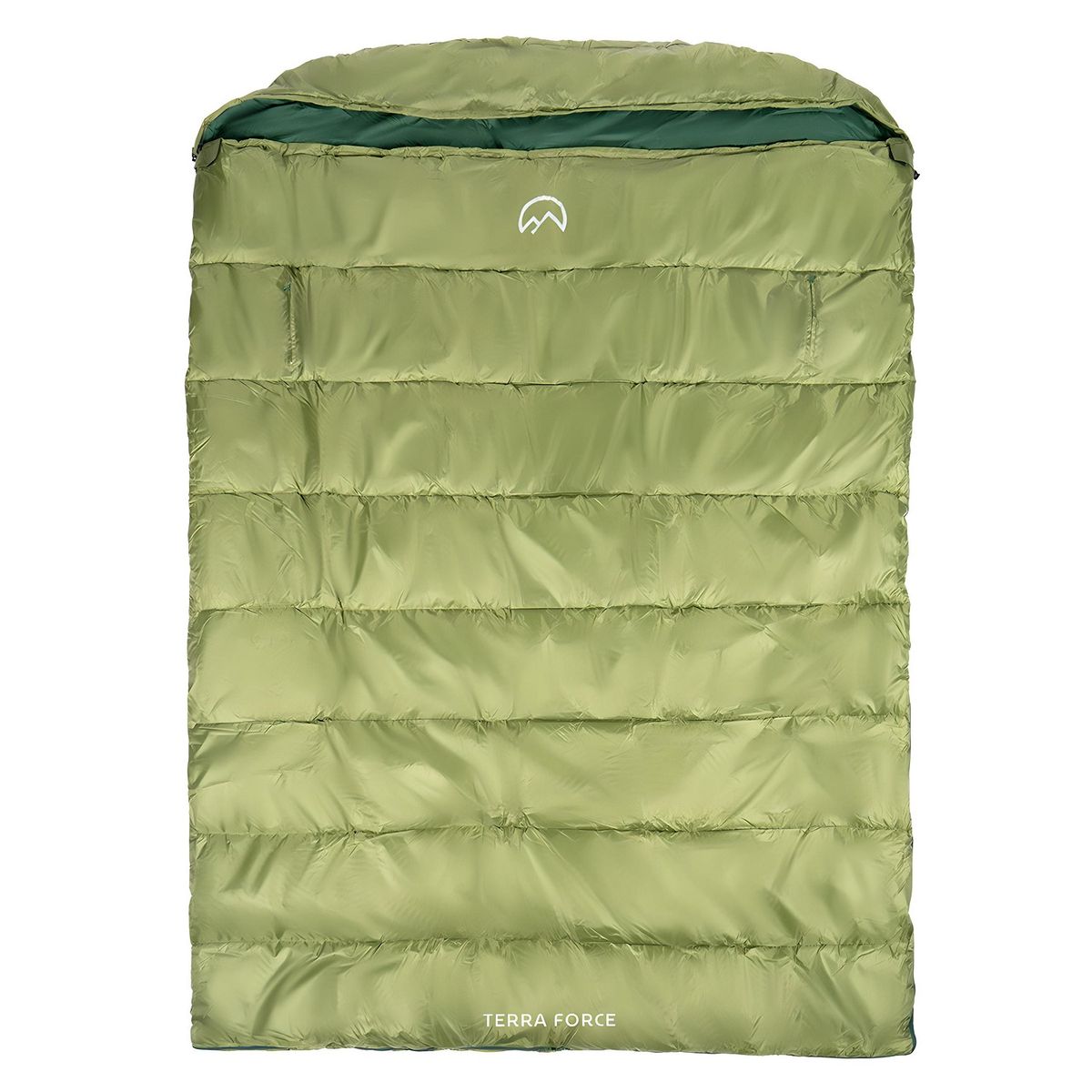 TERRA FORCE - SACO DE DORMIR DOBLE CLIMA CÁLIDO VERDE