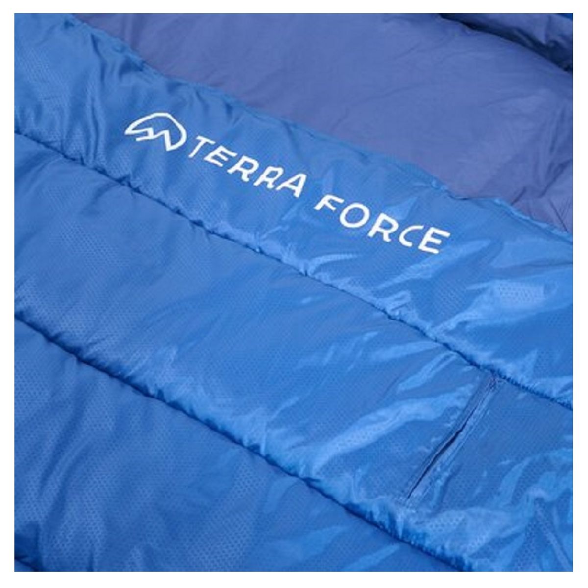 TERRA FORCE - SACO DE DORMIR DOBLE CLIMA FRÍO AZUL