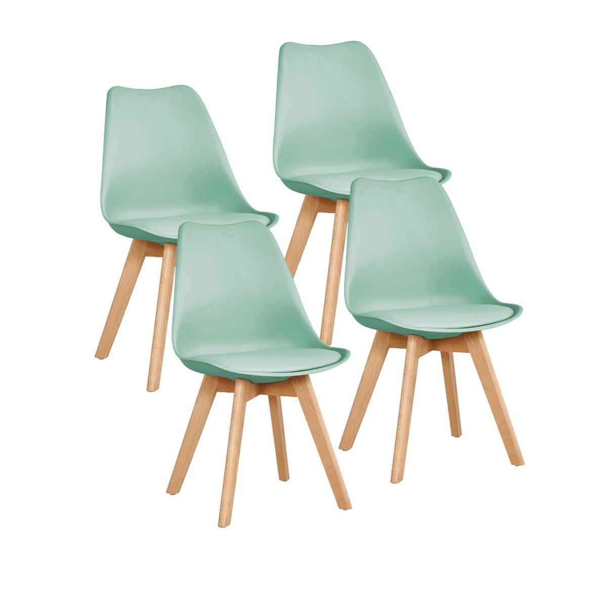 GENERICO - Pack 4 Sillas Tulip Menta