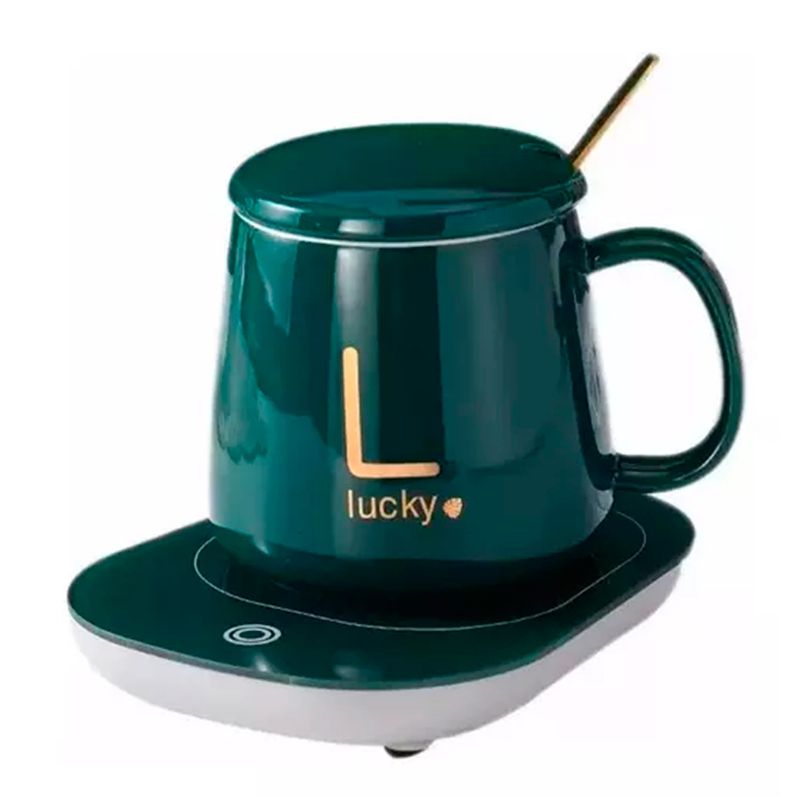 OFERTABKN - Taza Con Calentador Eléctrico Para Café Té Leche usb Verde